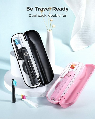 Fairywill FW-507 eléctrico cepillo de dientes sónico Conjunto Negro y Rosa USB - Imagen 6 de 9