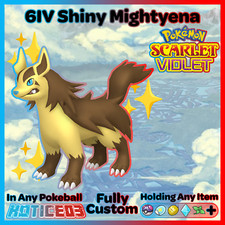 ✨ SHINY 6IV MIGHTYENA ✨ Pokemon SCARLET and VIOLET lv100 Battle Ready +VGC EVs