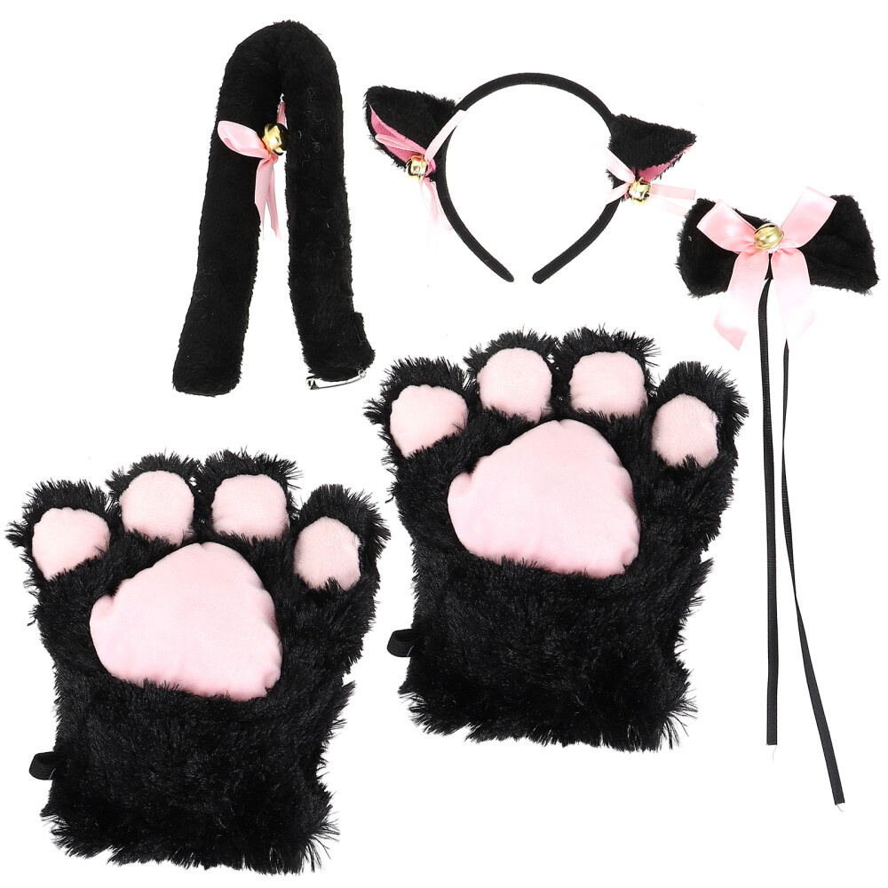 Performance Costume Cat Ears with Bells Animal Dress Up Women's