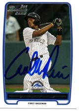 Correlle Prime Colorado Rockies 2012 Bowman Rookie Signed Card