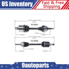 Fits 1995-1999 2000 2001 2002 Lincoln Continental Pair Front CV Axle CV Joint