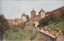 CPA AK Rothenburg Kobolzellertor und Steig GERMANY (1076347)