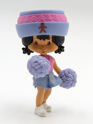 Strawberry Shortcake Ginger Snap Cheerleader Doll 4'' Purple Pink Toy Figure (P) 