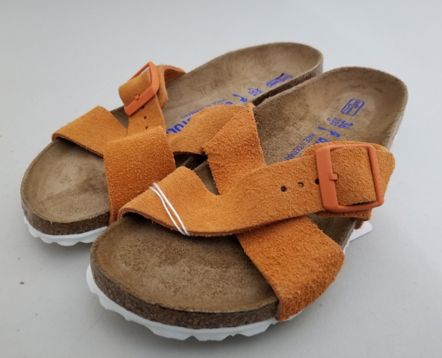 Birkenstock Siena Sandals Russet Orange Suede Size 36 Narrow Width Soft  Footbed | eBay