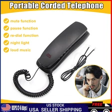 Desktop Corded Landline Phone Fixed Telephone Wall Mountable Home Office new