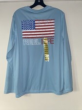 Reel Life Sun Ray Defender UPF 50 Lightweight Long Sleeve Fishing Boating Shirt