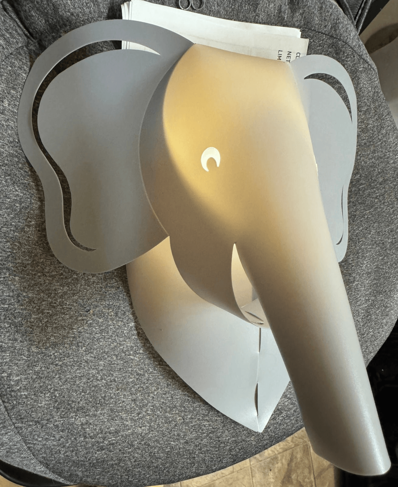 Cloud Island Elephant Hanging LED Wall Light Decor Nursery Baby Infant-image