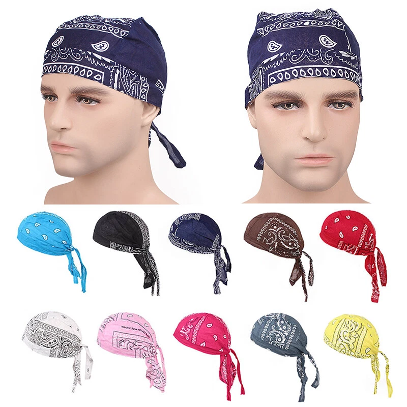 Unisex Mujeres Hombres GORRA CALAVERA Du Rag Head Wrap Motocicleta Motociclista Doo Bandana Sombrero Foto 4 de 4