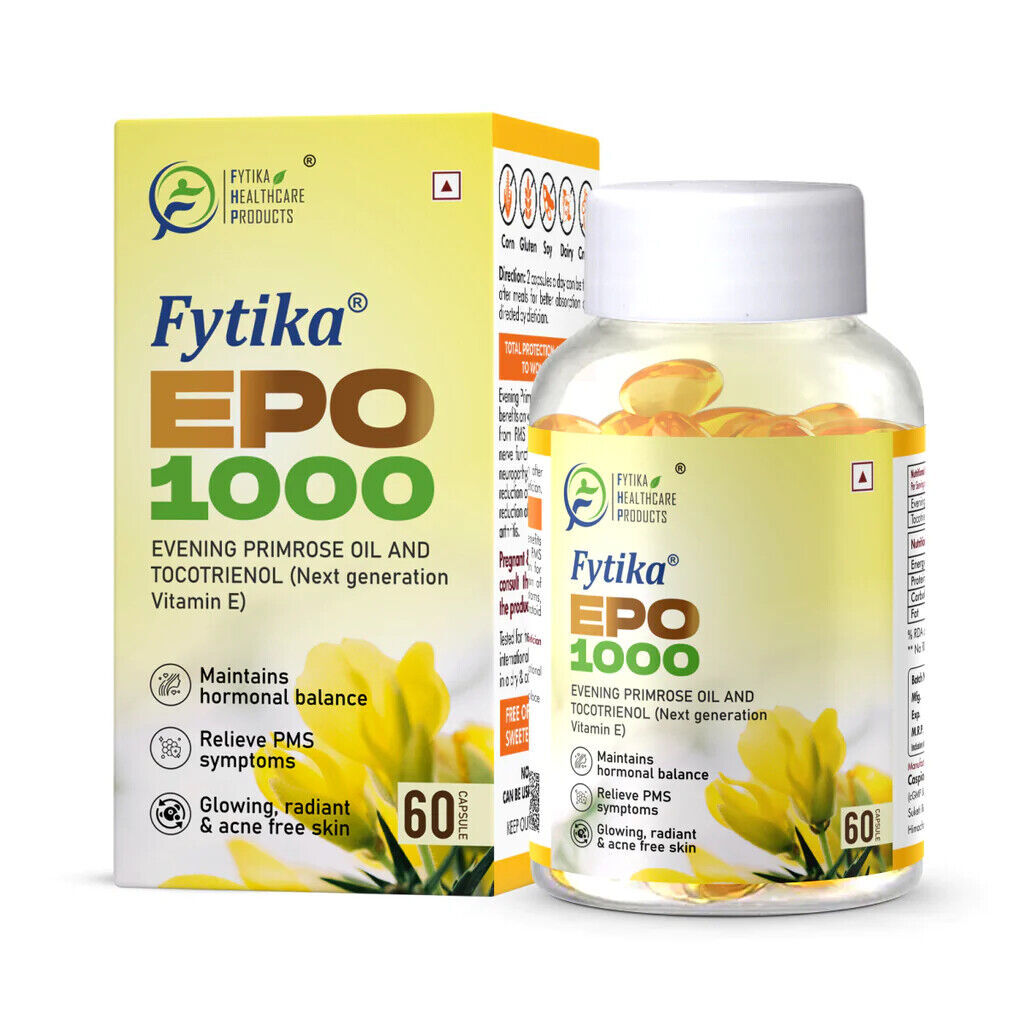 Fytika Aceite de onagra 1000 mg Cápsula blanda para inmunidad, piel y...