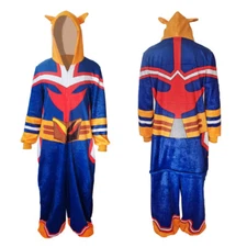 My Hero Academia Pajamas All Might Cosplay Costume Halloween Unisex Jumpsuit