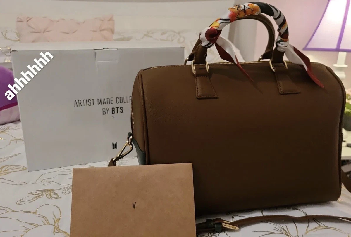 Honest Review & Unboxing of BTS V's Mute Boston Bag & Brooch Set |  Artist-Made Collection by BTS V - YouTube