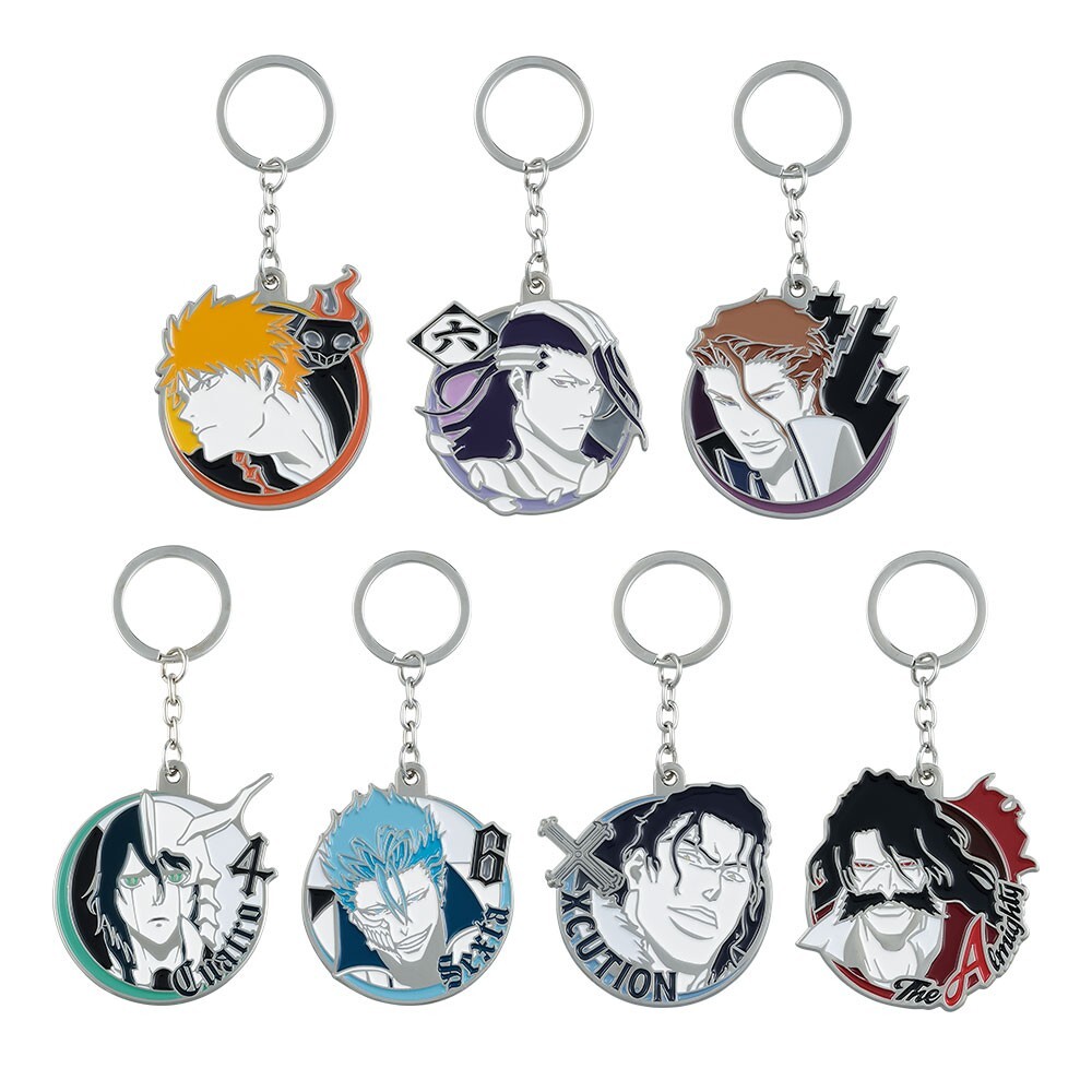 BLEACH Ichiban Kuji Metal Charm 7 Types Complete Set Japan NEW DHL