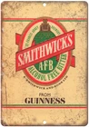 Breweriana Smithwicks Vintage Beer Ad Reproduction Metal Sign E200