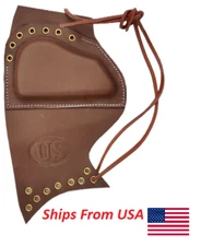 U.S. M1 GARAND LEATHER SNIPER RIFLE CHEEK PAD REPRODUCTION - BROWN