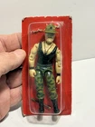 Vintage Hasbro 1980's 3.75" Gi Joe Red Back Nos Bubble Sgt Slaughter Figure