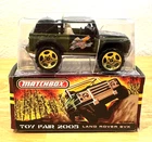 Vintage New 2005 Matchbox Toy Fair Land Rover Real Adventure SVX Car With Box