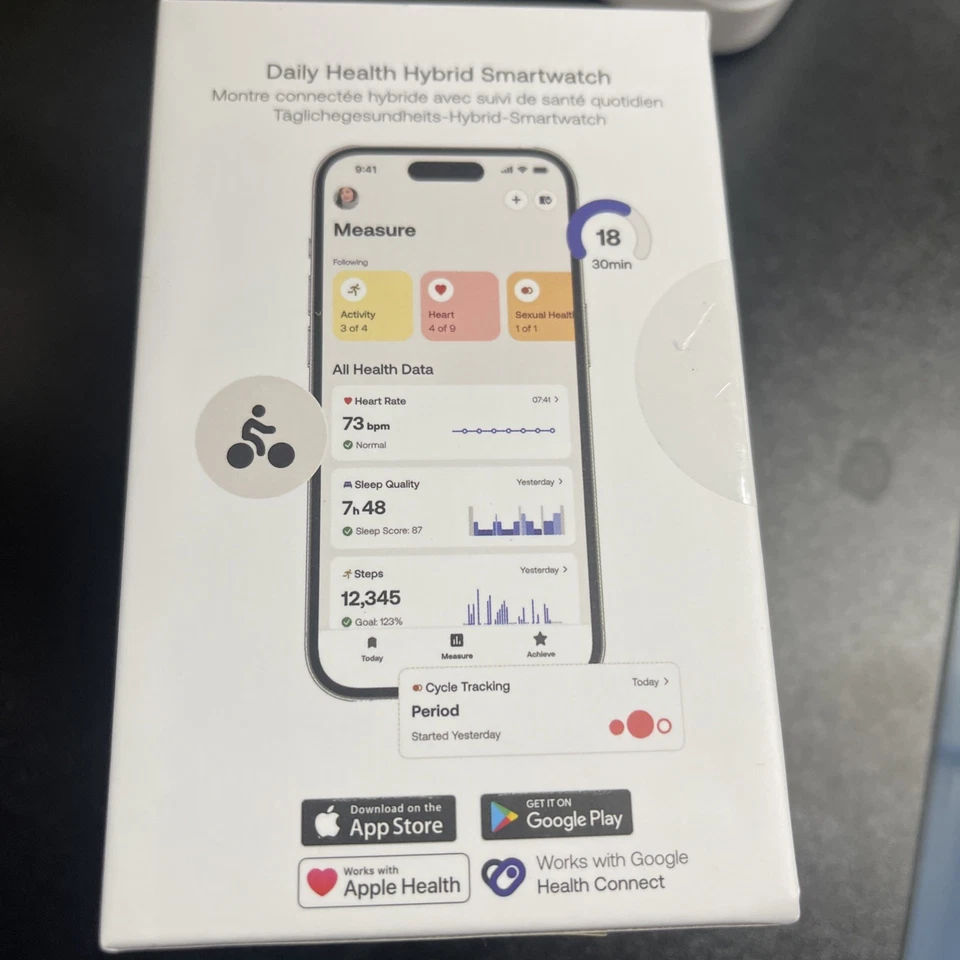 Withings ScanWatch Light- Sand - 37mm Hybrid Smartwatch - SEALED NEW - Image 2 of 3