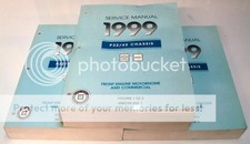 CHEVROLET GMC P32 P42 Trio of MotorHome and Truck Service Manuals 1999