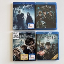HARRY POTTER BLU-RAY LOT OF 4 - Half Blood Prince Order Phoenix Deathly Hallows
