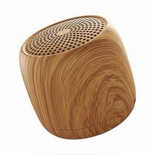Portable White Noise Machine, 25 Soothing Sounds, Rechargeable, Brown Wood Grain
