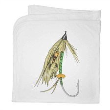 'Fishing Fly' Cotton Baby Blanket / Shawl BY00019745 