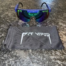 Pit Viper Leonardo Double Wide Sunglasses Sunglasses W/Case NWOT