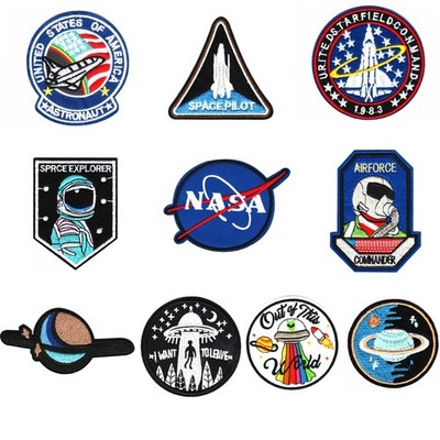 10 Stück NASA Aufnäher,Space Shuttle Mission,Aufbügelflicken Kinder,Stickerei...