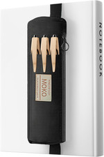 Pen Holder for Notebook, Pencil Pouch with Adjustable Elastic Band, Slim Portabl