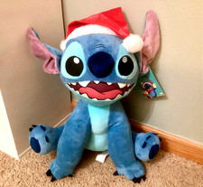 19  DISNEY Lilo  STITCH WINTER Holiday Porch Greeter PLUSH - Birthday Gift       