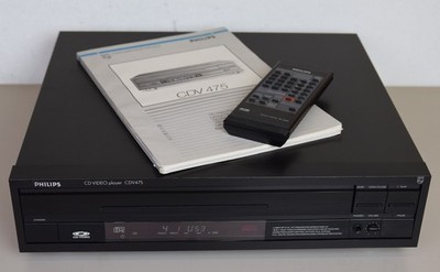 PHILIPS CDV 475 LASERDISC PLAYER SEHR GUT ZUSTAND BDA ORG. FERNBEDIENUNG