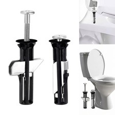 2 PCS Heavy Duty Toilet Seat Fastener Bolt kit, Universal Toilet Seat Bolt Kit