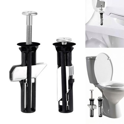 2 PCS Heavy Duty Toilet Seat Fastener Bolt kit, Universal Toilet Seat Bolt Kit