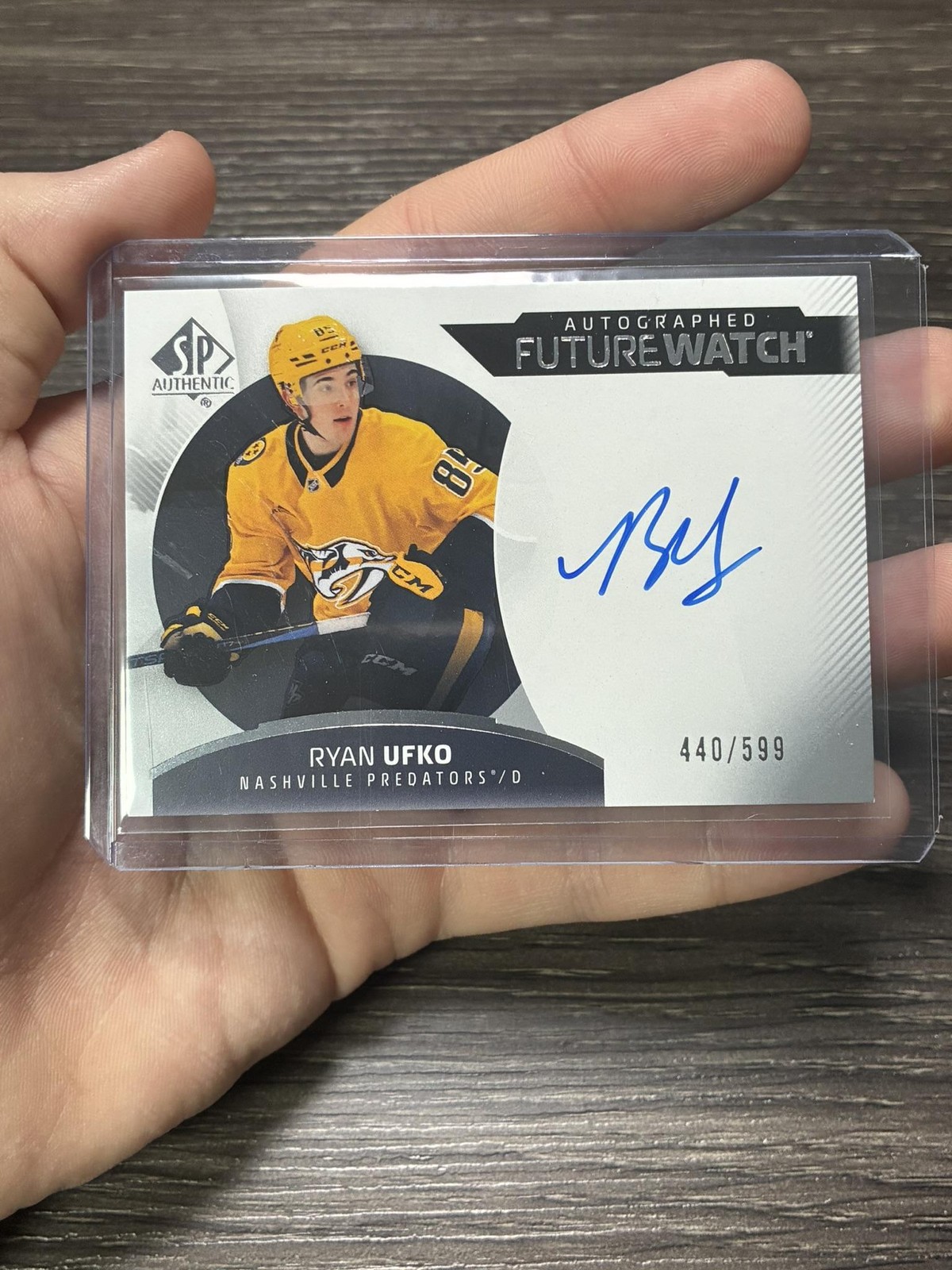 2025-26 Upper Deck Sp Authentic Horizontal Future Watch Auto Ryan Ufko /599