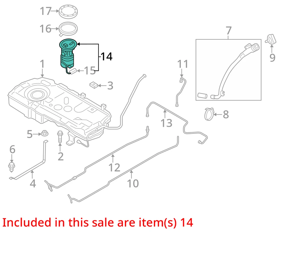 Fuel Pump Assembly Fits 11-16 COUNTRYMAN 1982083 - Image 3 of 4