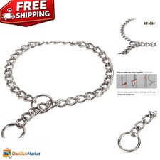 Adjustable Heavy-Duty Dog Training Choke Collar, 24" for Effective Training
