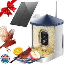 SOLIOM Smart Bird Feeder with Camera, 2K HD WiFi Bird Watching Ca