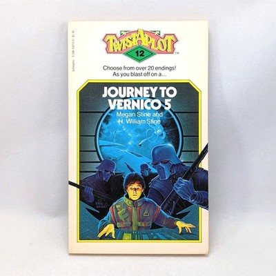 Twist-a-Plot #12: Journey to Vernico 5 CYOA Gamebook RL Stine VTG 1984 PB