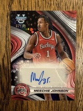 2024 Bowman University Best Meechie Johnson Black Refractor Auto /10 #B24-MJ