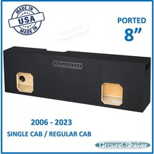 2006-2023 Dodge Ram Single Cab Sub Box 8" Dual Ported Subwoofer Enclosure