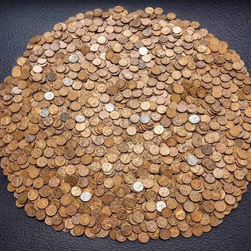Lincoln Wheat Bronze Small Cent Coins Circulated Bulk Lot 1909-1958