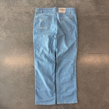 Vintage 70s 80s Levi Action Jeans Mens 36x30 Blue Chambray Straight Cowboy