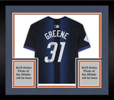 Framed Riley Greene Detroit Tigers Signed Nike Black City Connect Limited Jersey