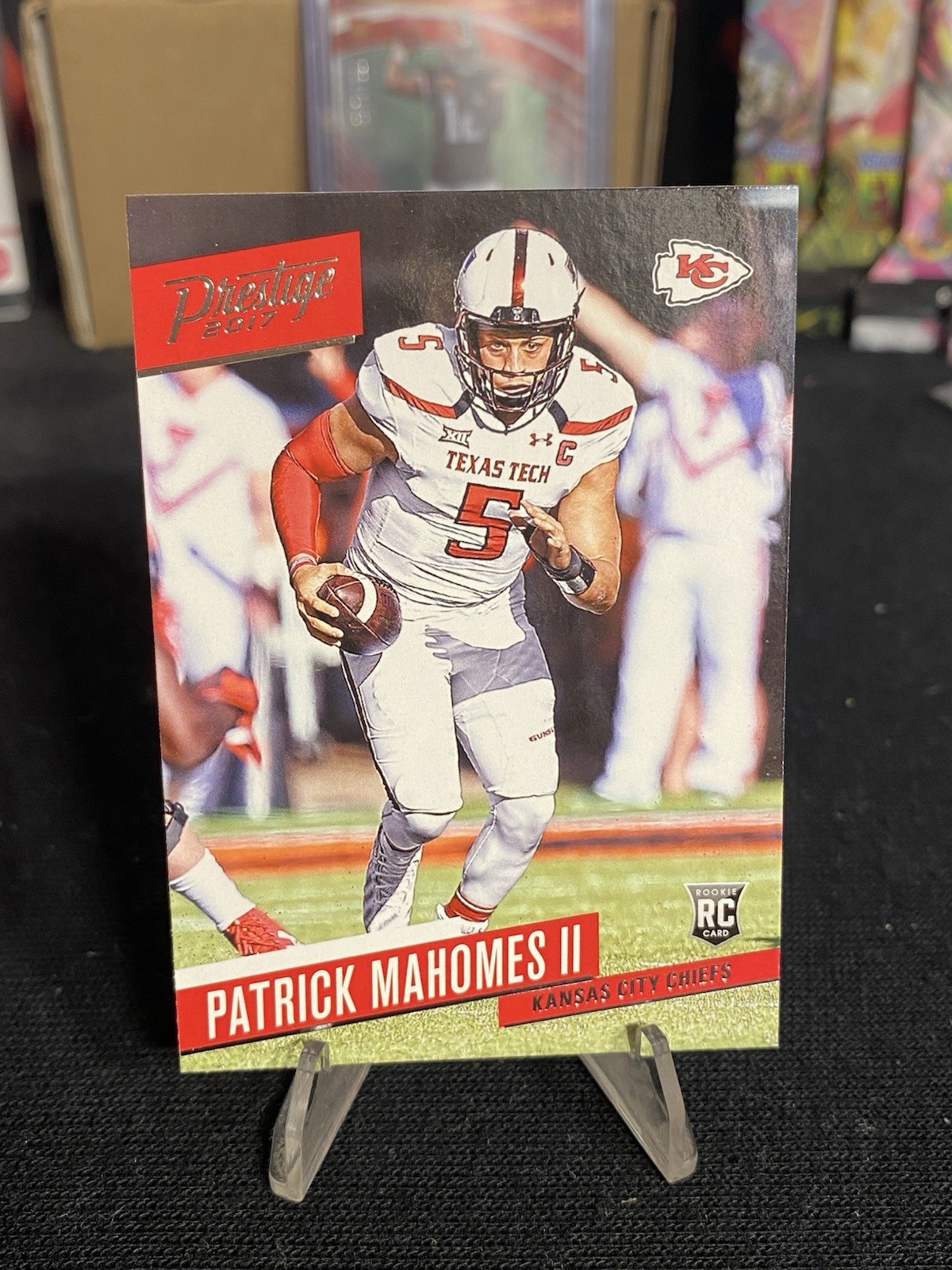 Patrick Mahomes II 2017 Panini Prestige Rookie RC RC #232 Chiefs (CLEAN)