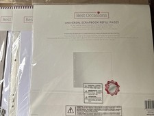 LOT 3 Best Occasion 12"x12" 10 Top Load Universal Scrapbook Refill Pages MK12R