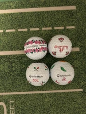 TaylorMade TP5x Limited Edition Practice Balls – Set of 4 – NEW – Rare Designs