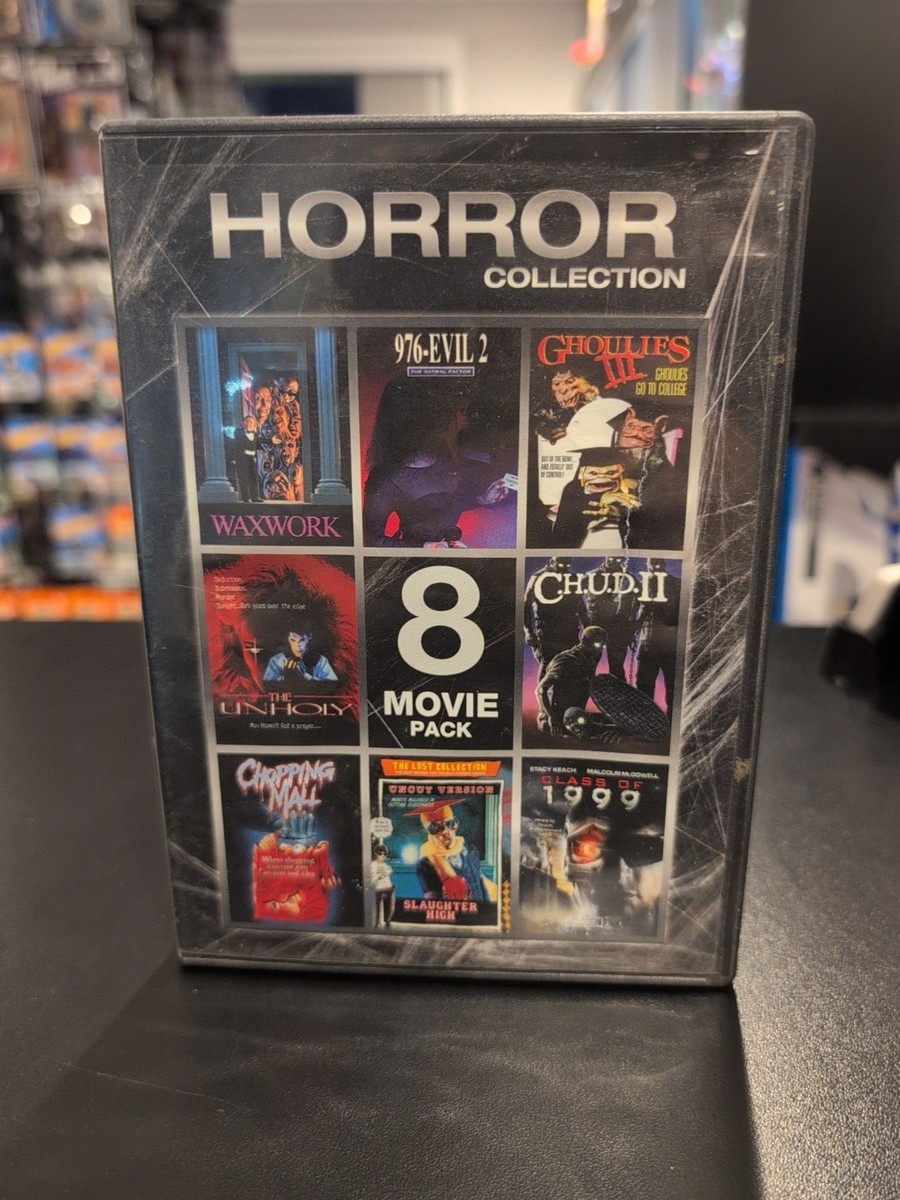 Horror 8 Movie Collection (DVD, 2007) NE Waxwork Ghoulies 3 CHUD 2