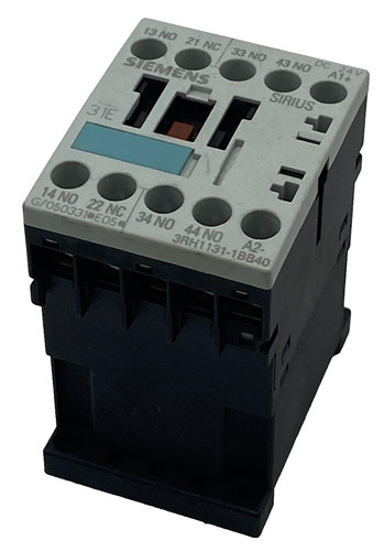 SIEMENS SIRIUS 31E 3RH1131-1BB40 CONTACTOR RELAY 10A 600VAC 4-POLE