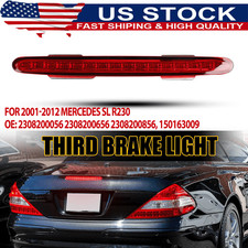 For Mercedes R230 SL55 SL500 light trunk 3rd brake lamp 2308200856 Red SL600 US