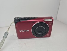 Canon PowerShot A2200 HD 14.1MP Digital Camera Red | Tested Working | Battery