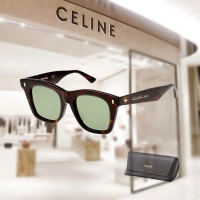 CÉLINE CELINE Sunglasses CL40057F 52F Tortoiseshell Brown Frame | eBay